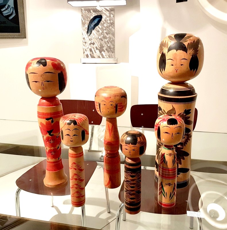 M 594 AG KOKESHI dolls Japan 1970s