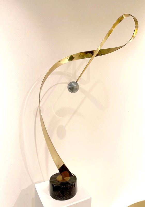 M 597 AV Large abstract table sculpture by Curtis Jere
