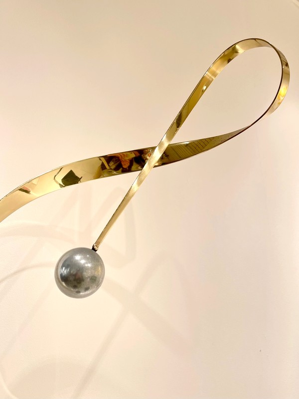 M 597 AV Large abstract table sculpture by Curtis Jere