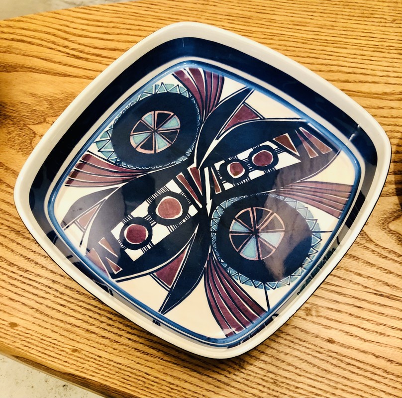 M 702 JB Serving Tray, Design by Inge Lise Koefoed, Royal Copenhagen, Denmark, 1960’s