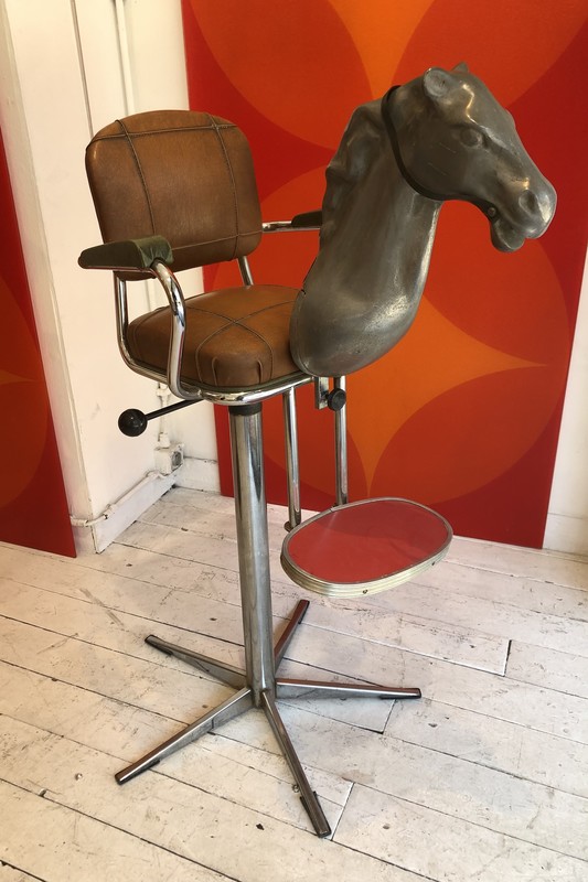 M 707 APO children's horse vintage hairdressing chair, 1950’s