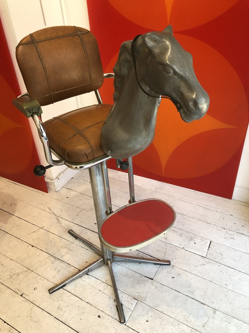M 707 APO children's horse vintage hairdressing chair, 1950’s