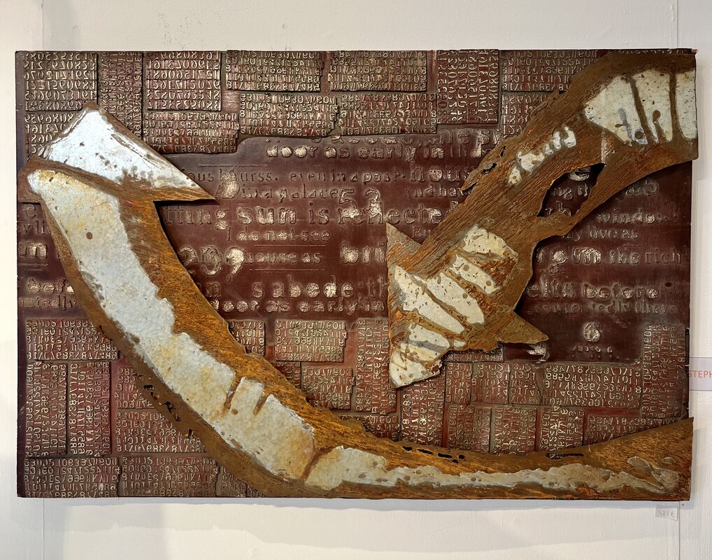 M 785 APO Brutalist metal wall decoration, USA