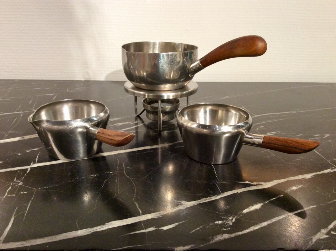 M 791 AS  Service saucier inox et teck Lundtofte & Dana , Ecole danoise