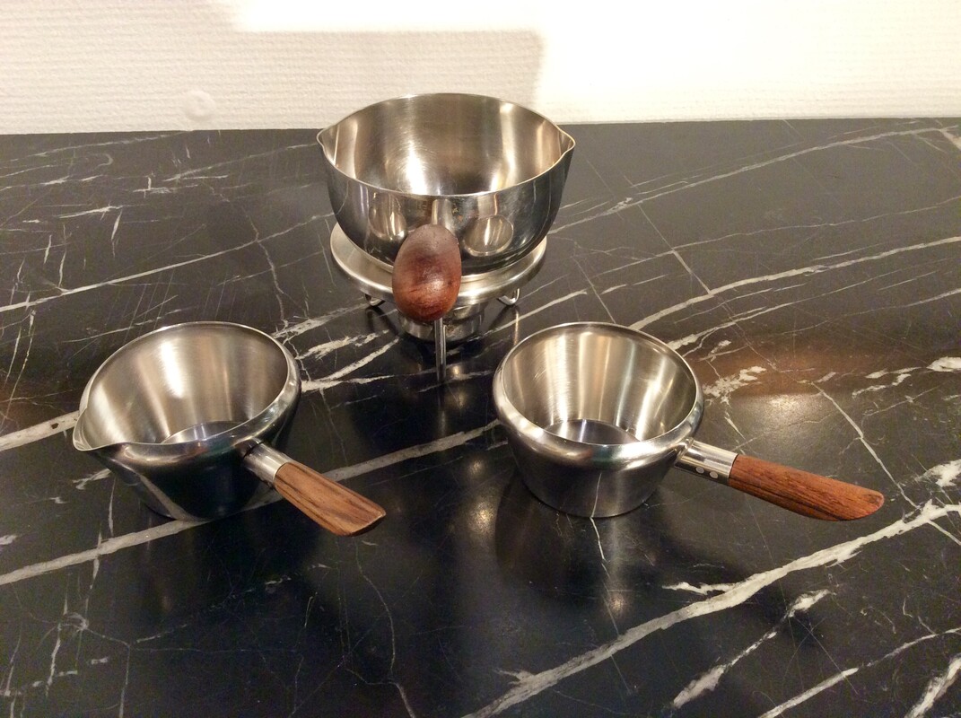 M 791 AS  Service saucier inox et teck Lundtofte & Dana , Ecole danoise