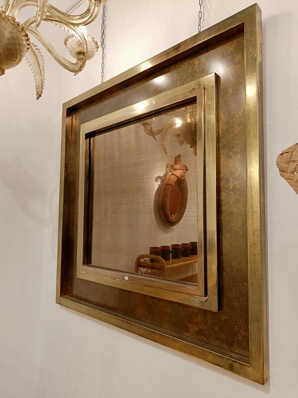 M 797 YO vintage brass mirror, 1970’s