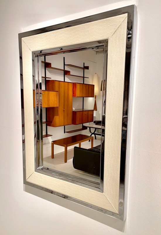 M 80 AV Hall mirror atributed to Karl Springer USA 1990s