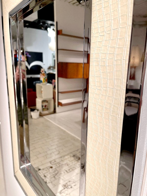 M 80 AV Hall mirror atributed to Karl Springer USA 1990s
