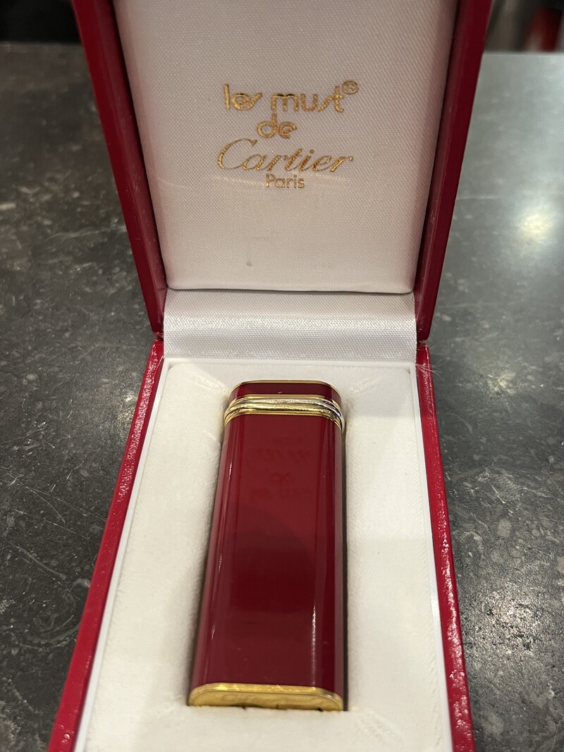 M 822 AV set of 4 items by Cartier with boxes and certificate 