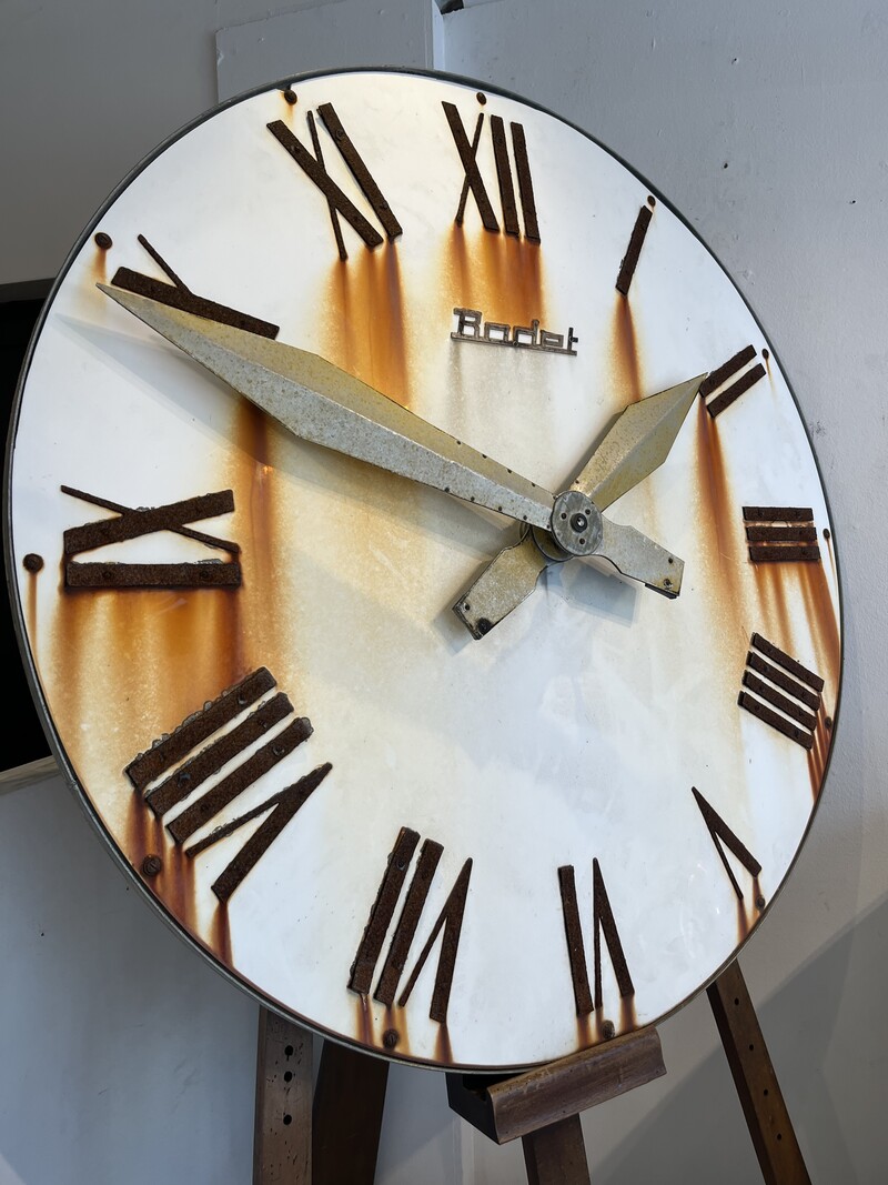 M 866 APO Large vintage clock, signed Bodet 