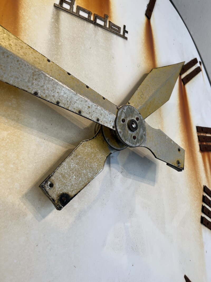 M 866 APO Large vintage clock, signed Bodet 