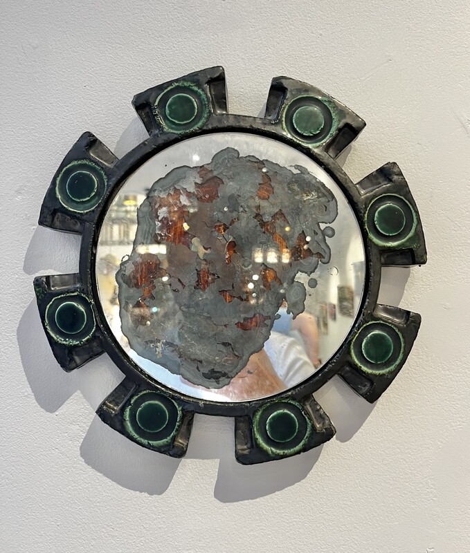 M 926 APO ceramic sun mirror signed « Atelier Berlemont »