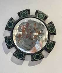 M 926 APO ceramic sun mirror signed « Atelier Berlemont »