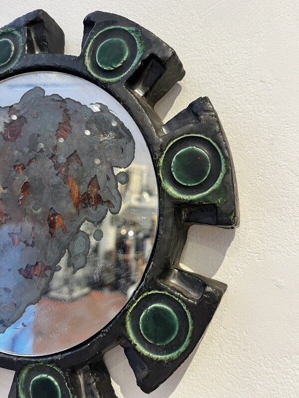 M 926 APO ceramic sun mirror signed « Atelier Berlemont »