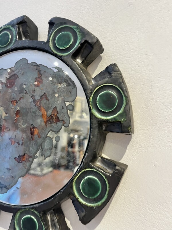 M 926 APO ceramic sun mirror signed « Atelier Berlemont »