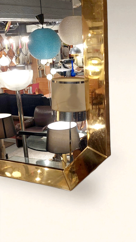M 933 JC Gilt brass mirror 1980s