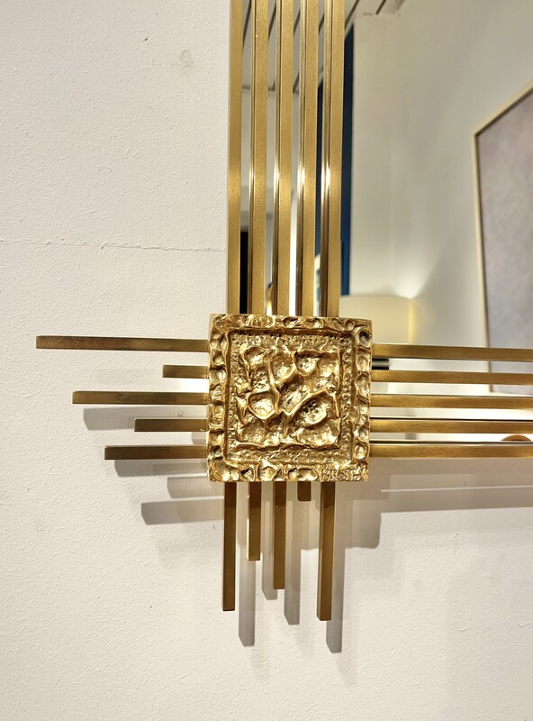 M 936 OB bronze mirror by A. Brotto, Italy 