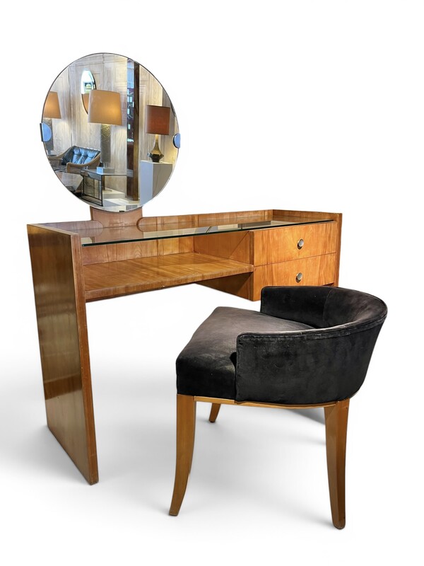 M 939 JFC art deco modernist dressing table + seat 
