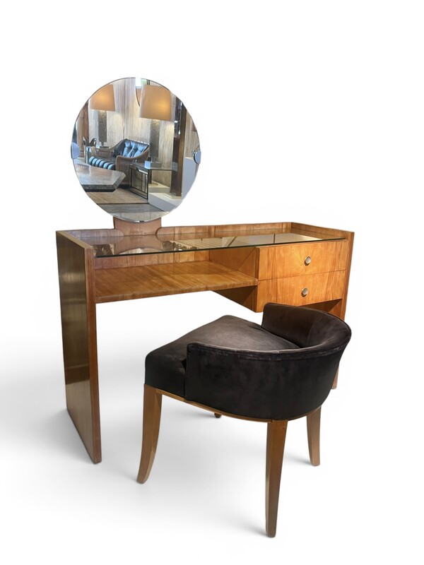 M 939 JFC art deco modernist dressing table + seat 
