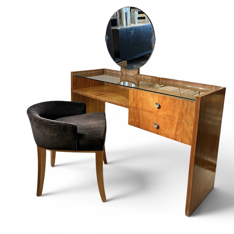 M 939 JFC art deco modernist dressing table + seat 