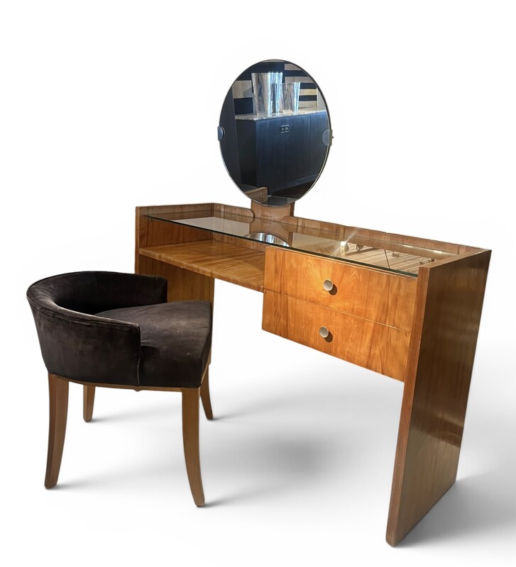 M 939 JFC art deco modernist dressing table + seat 