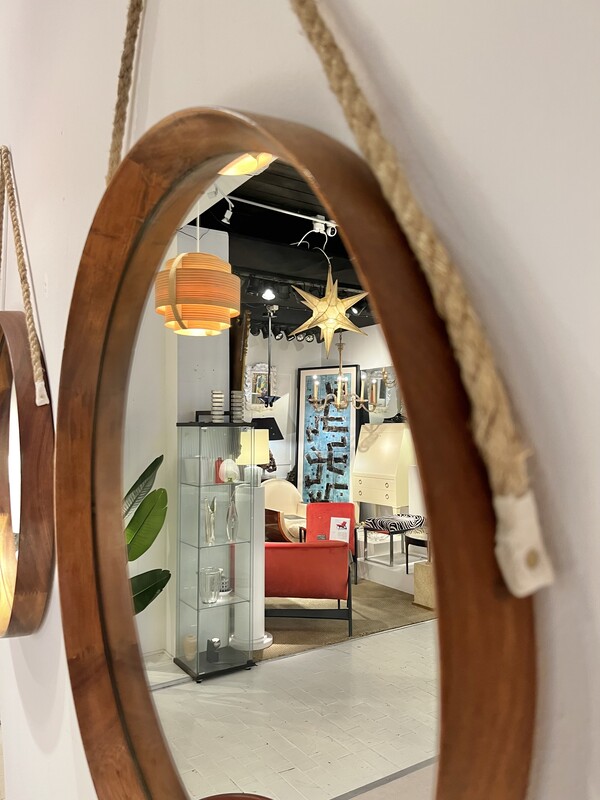 M 942 AV set of 3 teak mirrors by Oslen Kristiansson