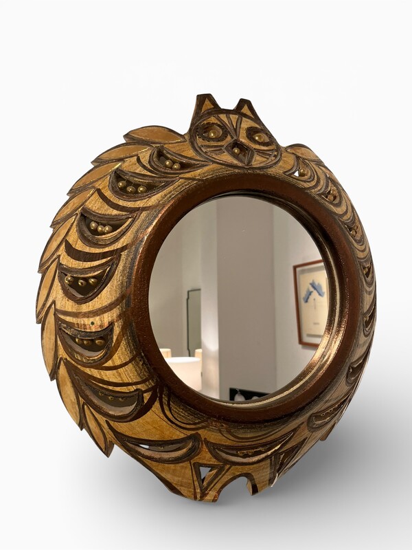 M 945 OB ceramic mirror by Pelletier, 1970’s