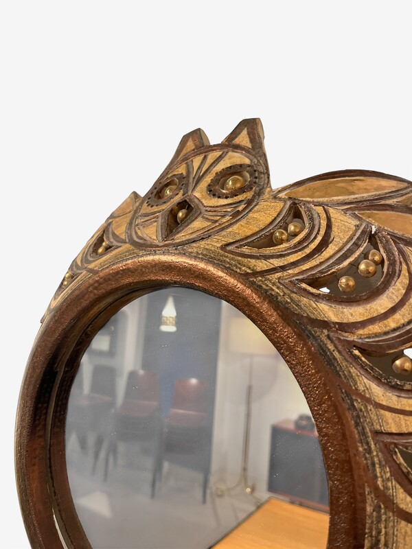 M 945 OB ceramic mirror by Pelletier, 1970’s