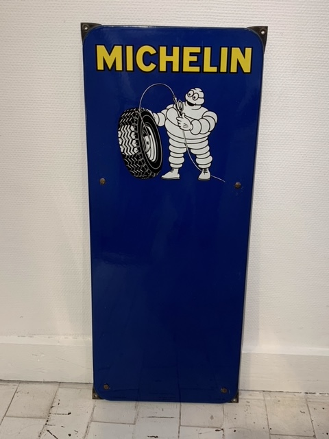 M581 plaque emaillee MICHELIN type echelle pression des pneus