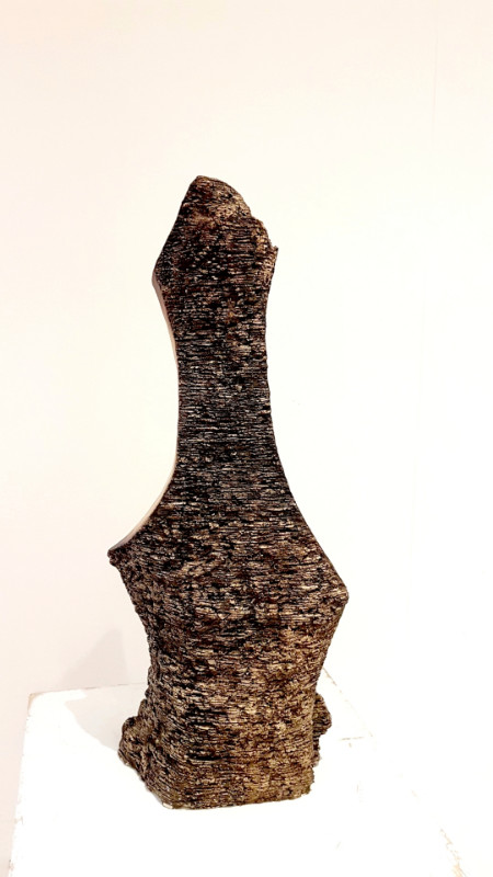 MC 007 JC Huge Brutalist ceramic sculpture Ca 1980