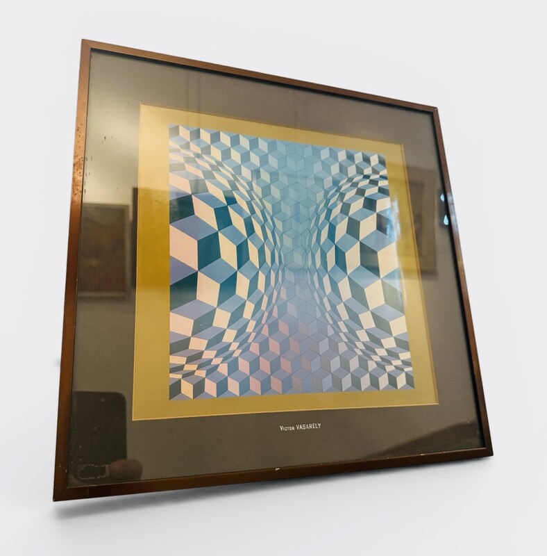 P 221 AG Screen Printing by V. Vasarely 1970 