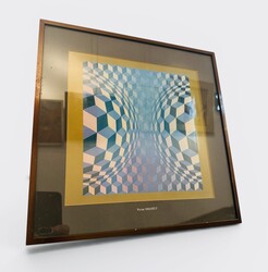 P 221 AG Screen Printing by V. Vasarely 1970 