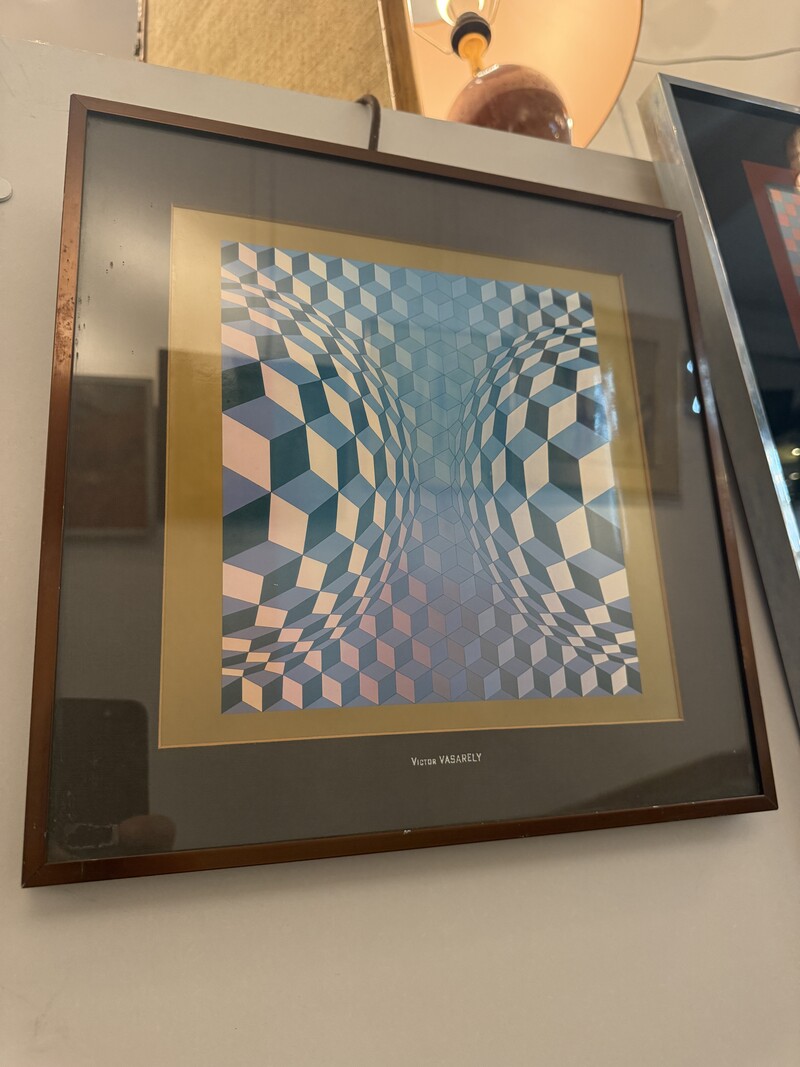 P 221 AG Screen Printing by V. Vasarely 1970 