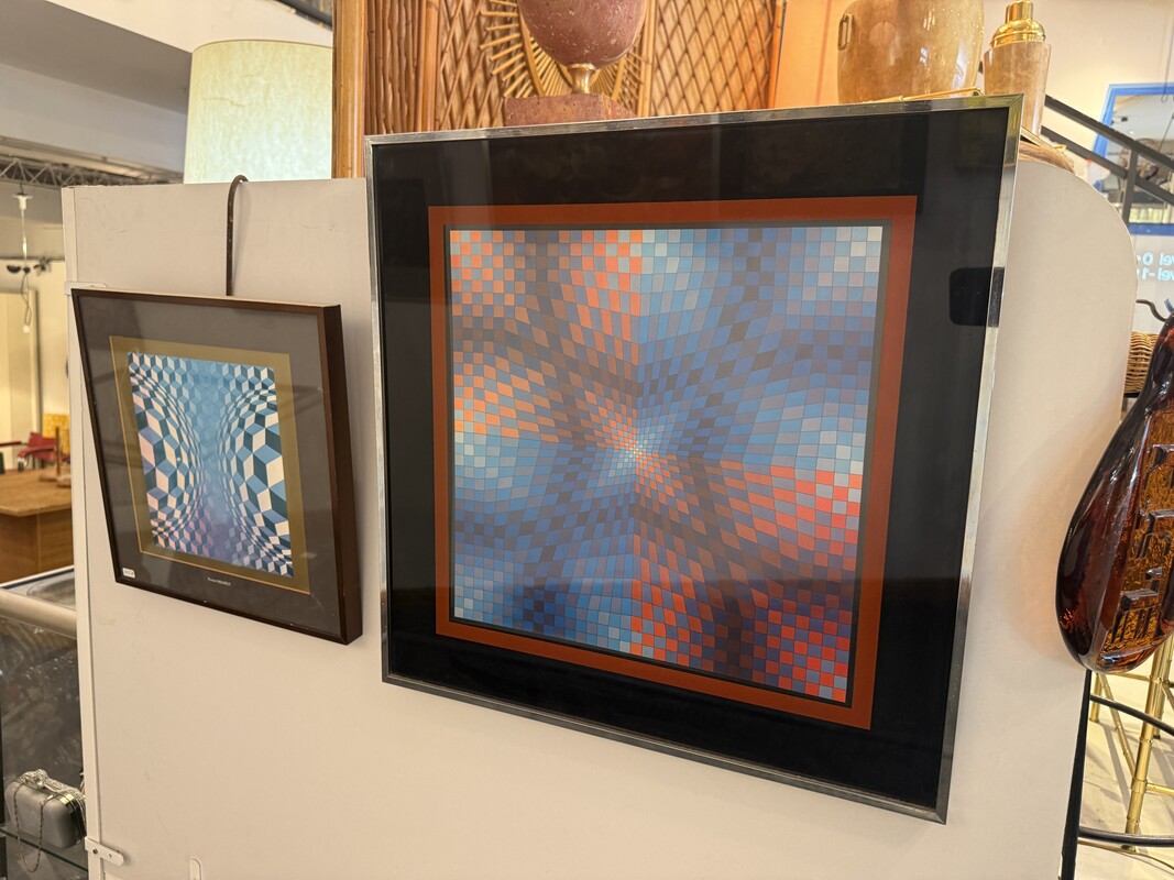 P 221 AG Screen Printing by V. Vasarely 1970 