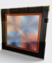 P 221 AG Screen Printing by Victor Vasarely 1970