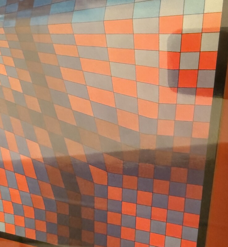 P 221 AG Screen Printing by Victor Vasarely 1970