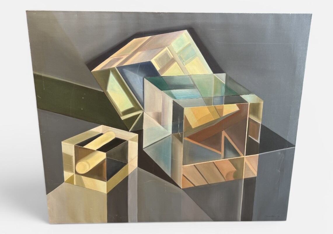 P 222 AG oil on Canvas by Lea de Caestecker 1974