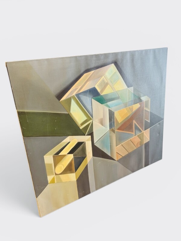 P 222 AG oil on Canvas by Lea de Caestecker 1974