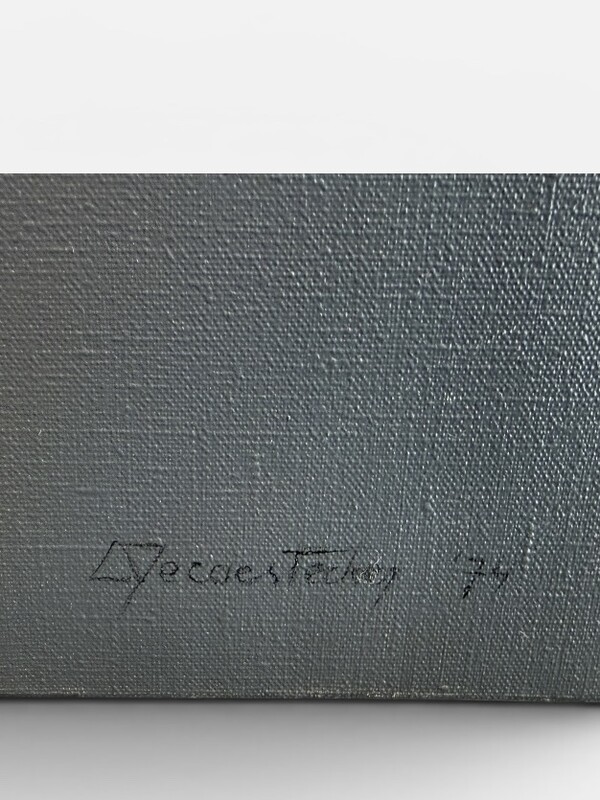 P 222 AG oil on Canvas by Lea de Caestecker 1974