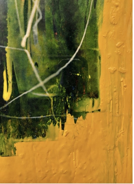 P 223 TH abstract painting signed and dated, 1989