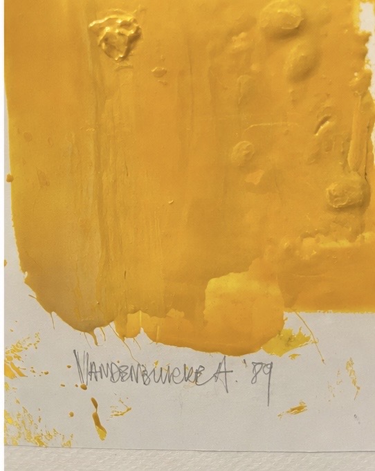 P 223 TH abstract painting signed and dated, 1989
