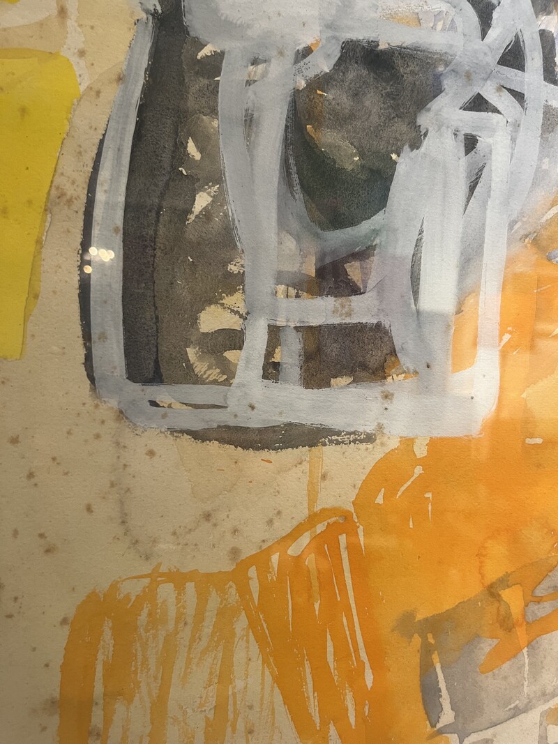 P 227 CK abstract painting signed Marcus and dated (19)75 