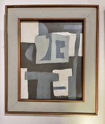 P 261 RP abstract composition signed J Jaquelin 1960