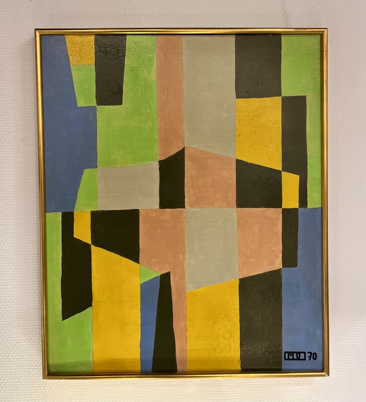 P 265 RP Cubist painting, 1970