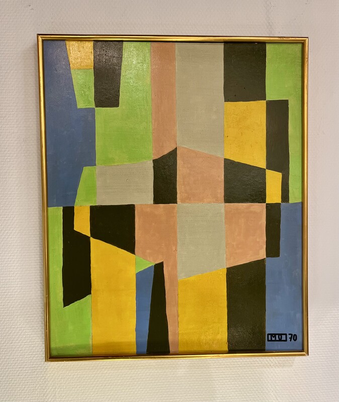 P 265 RP Cubist painting, 1970