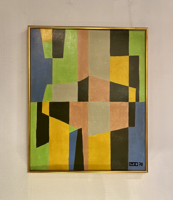 P 265 RP Cubist painting, 1970