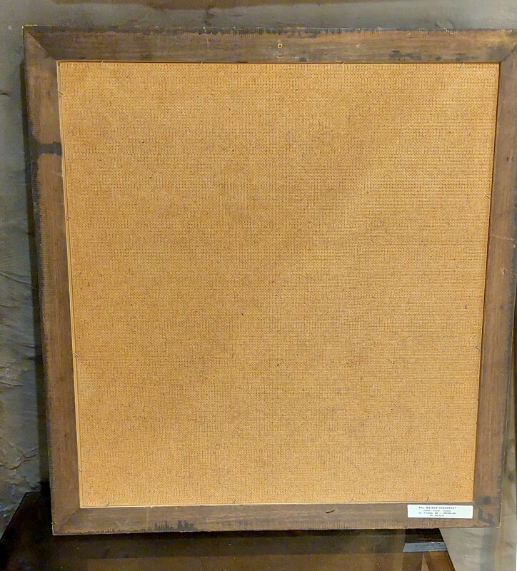 P 272 JC Oil on pannel Portrait of a Senegalese dignitary unsigned 1940's