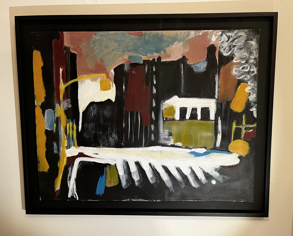 P 278 AS painting on paper by Veronique Foor 