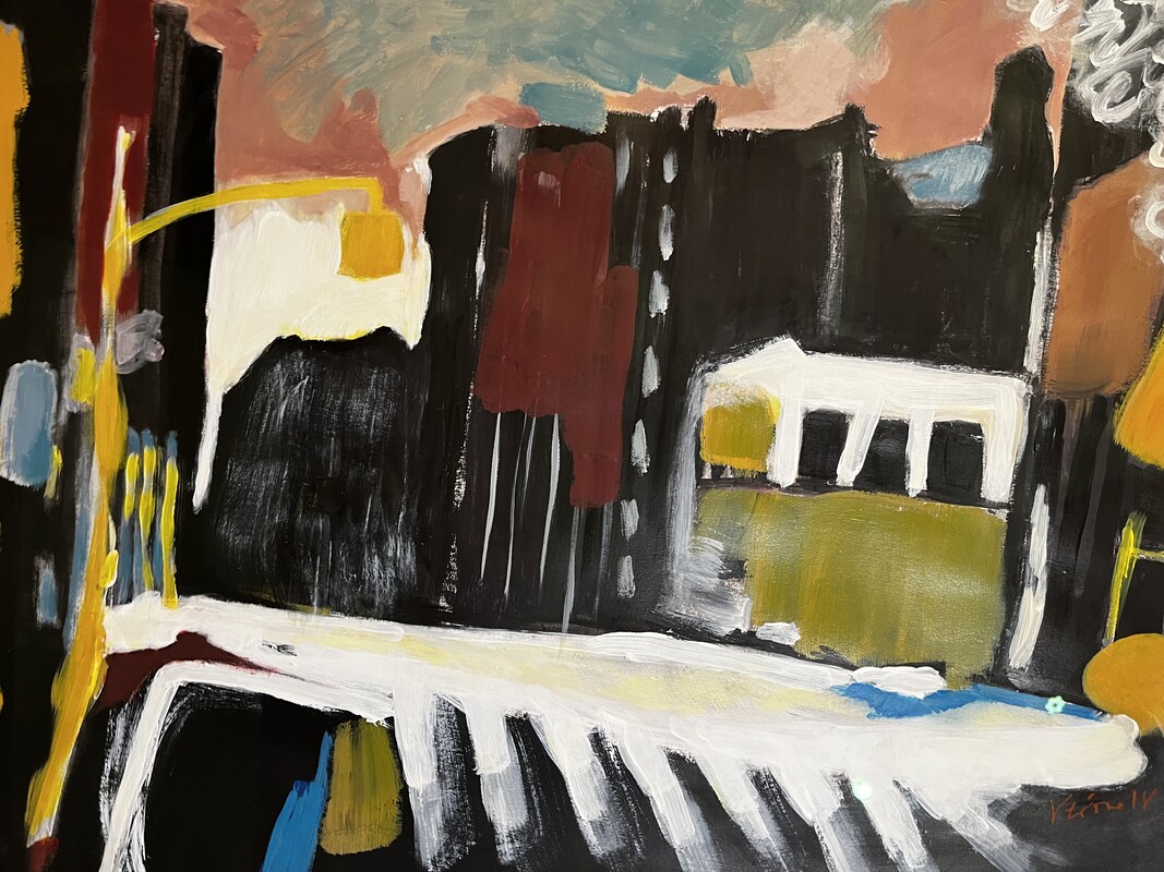 P 278 AS painting on paper by Veronique Foor 