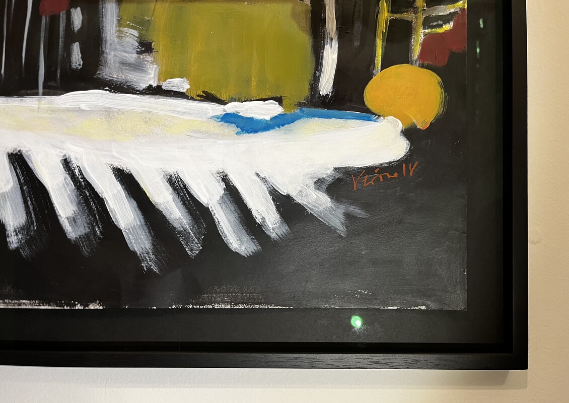 P 278 AS painting on paper by Veronique Foor 